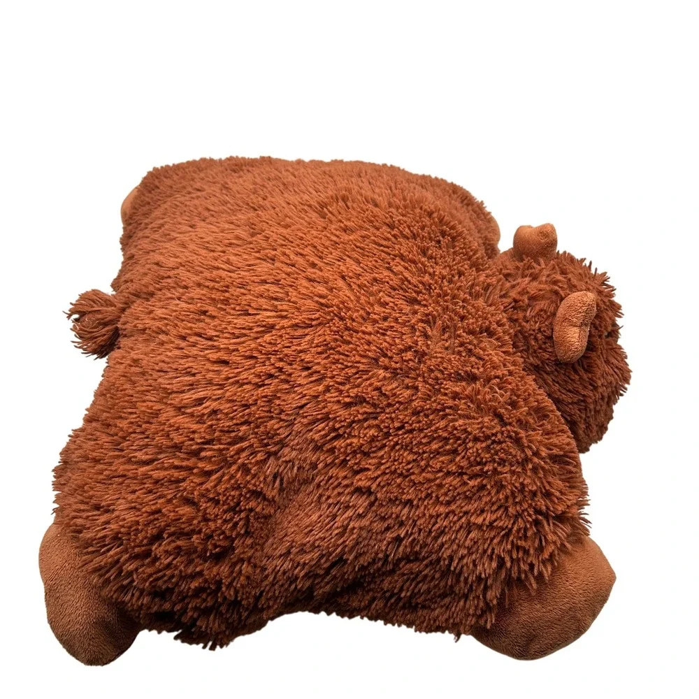 Kids Pillow Pal Stuffed Animal Brown Bear Plush Nap‎ Cuddle Pillow Bedding Toy
